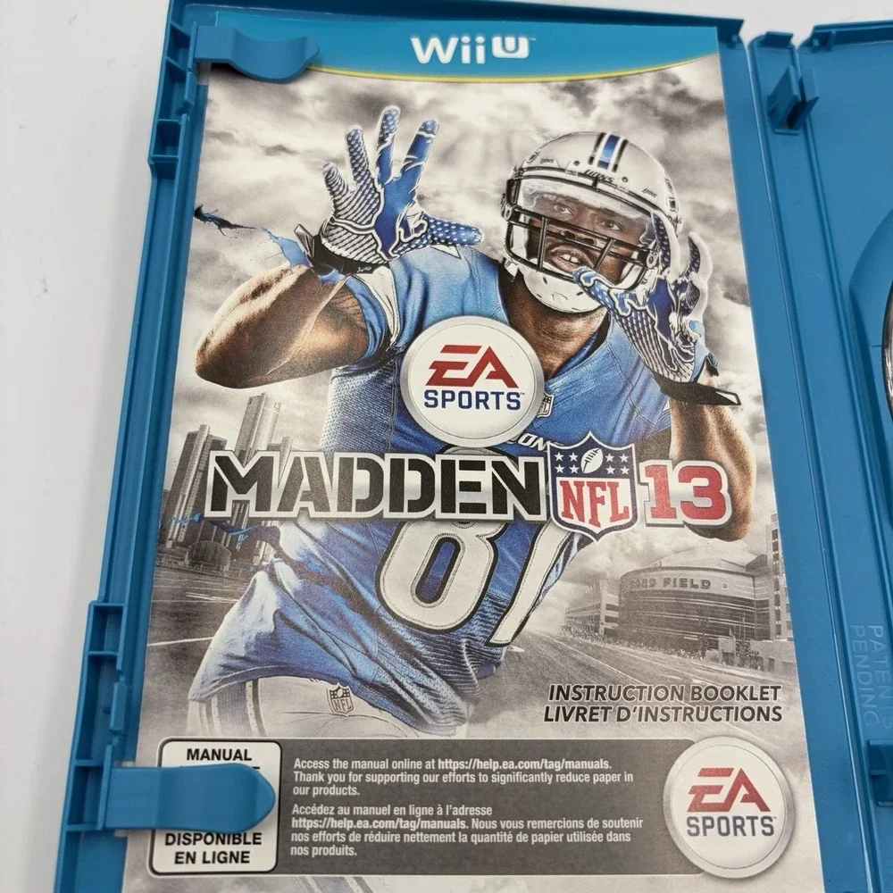 NFL Madden 2013‎ (Wii U) CIB Complete Tested & Works